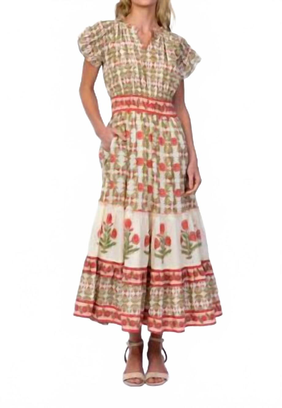 NEW TOLANI demaris midi dress in flora